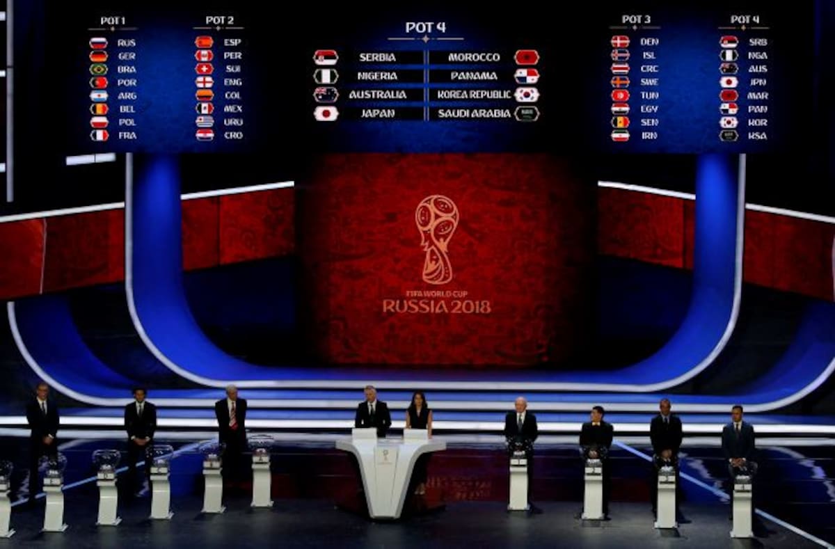 Sorteo del Mundial de Rusia 2018. EFE YURI KOCHETKOV