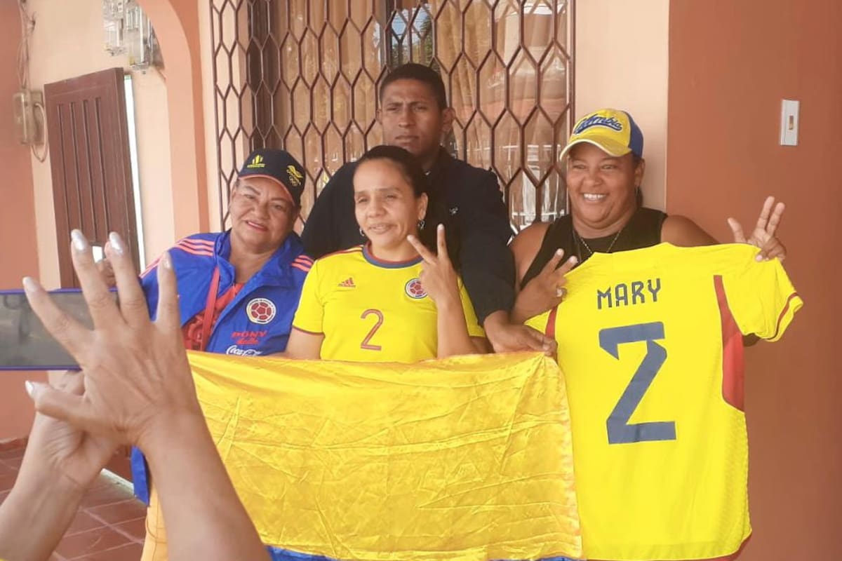 Así celebró el triunfo de Colombia la madre de la cartagenera María José Álvarez