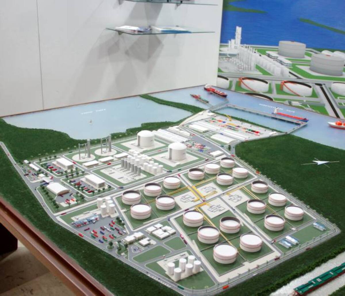 Maqueta de Puerto Bahía. OSCAR DÍAZ - EL UNIVERSAL