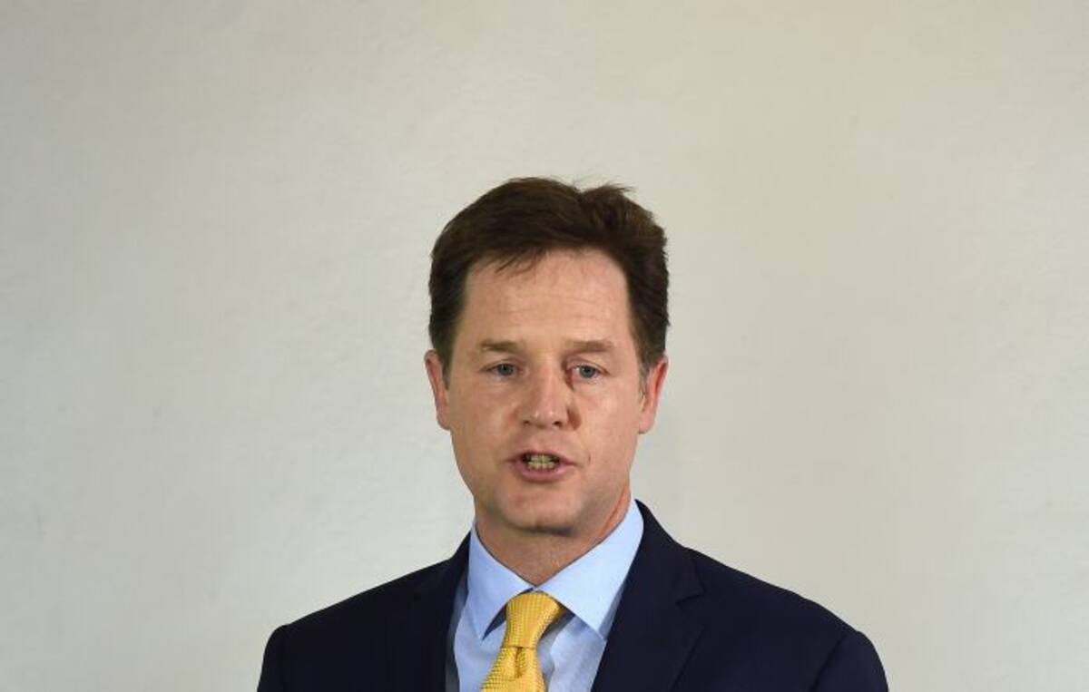 Nick Clegg. AFP PAUL ELLIS