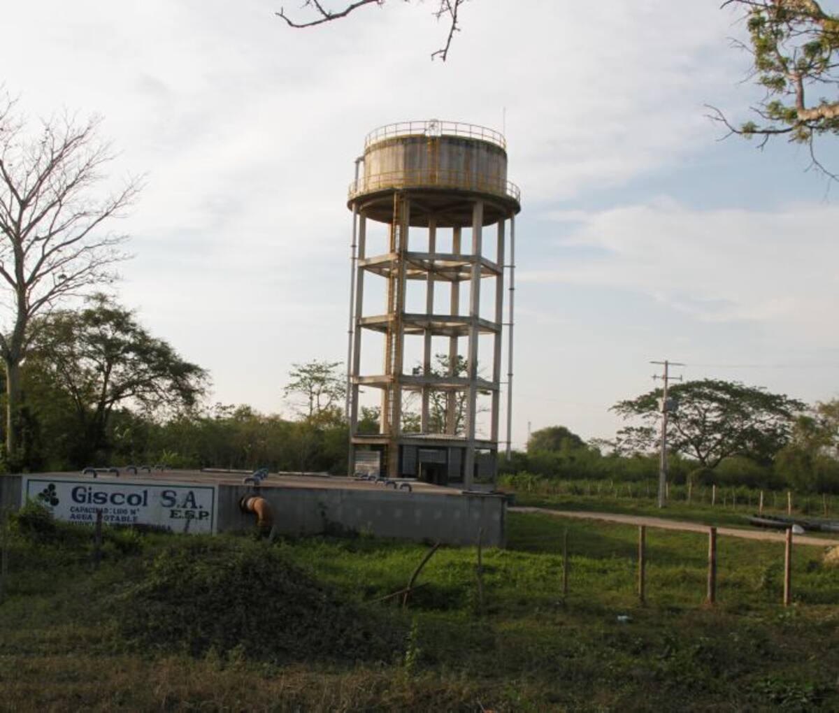 La empresa Giscol surte de agua a los municipios de Santa Rosa de Lima, Villanueva, Soplaviento y San Estanislao de Kostka. EL UNIVERSAL