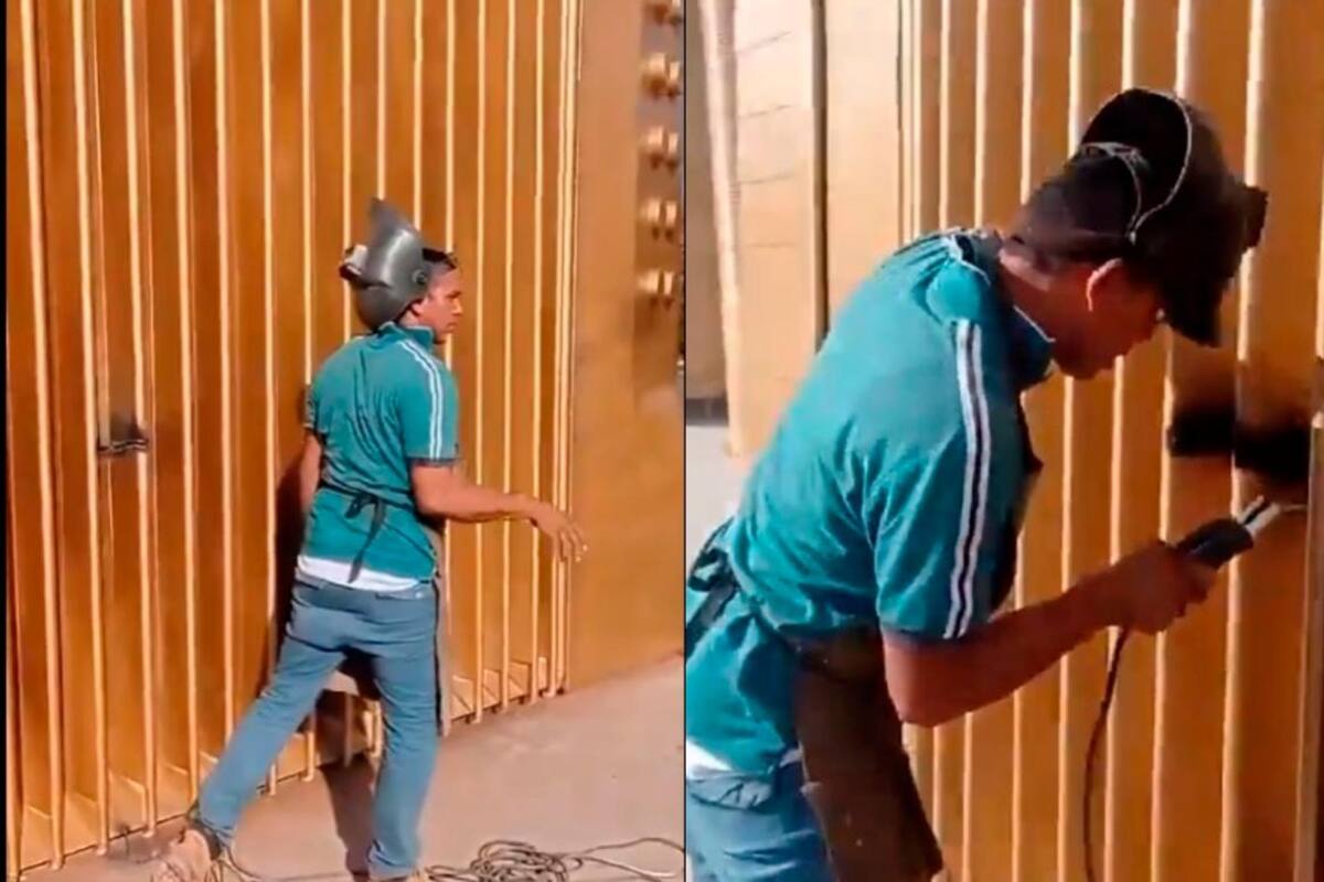 Vídeo: soldador destruye el acordeón más grande del país porque no le pagaron