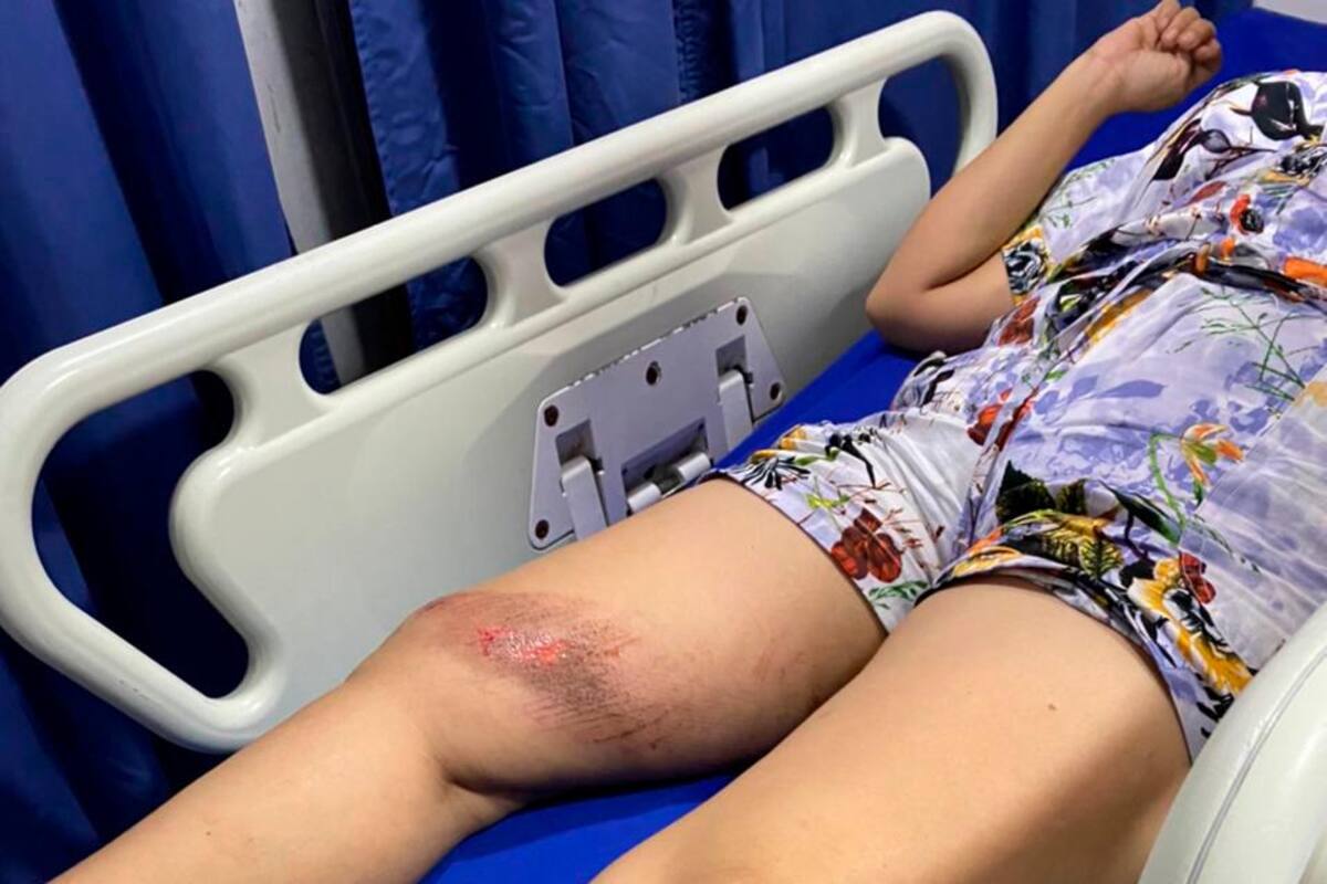 Mujer se lanza de colectivo al sentir que su vida estaba en peligro