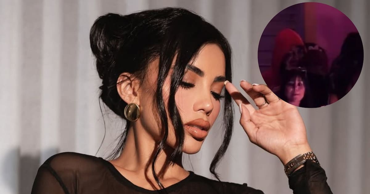 ¿Sí están saliendo? Karina García y Kris R, pillados en show de Bad Bunny