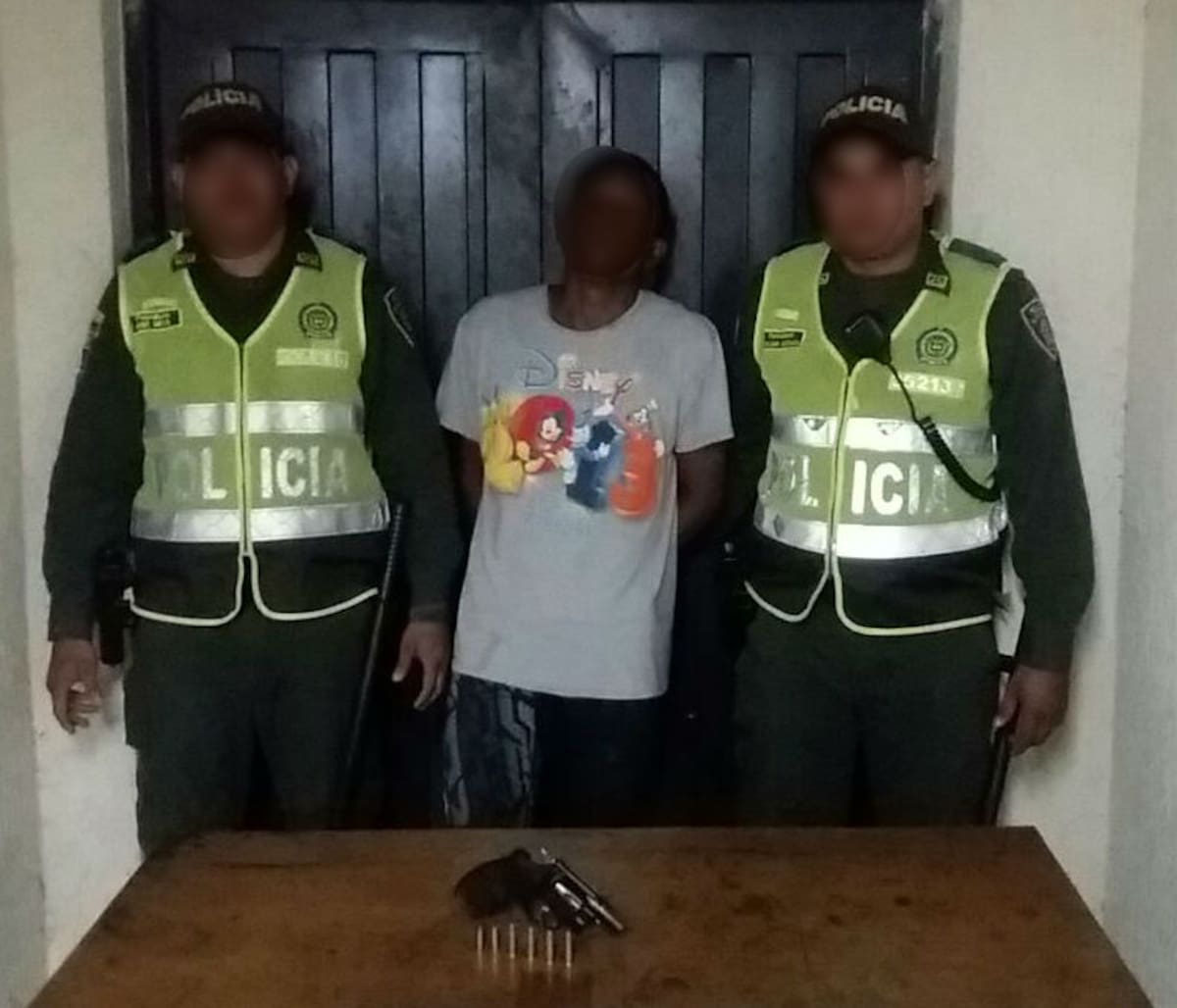 Al capturado por el asesinato de Francisco Pérez le hallaron un arma de fuego.