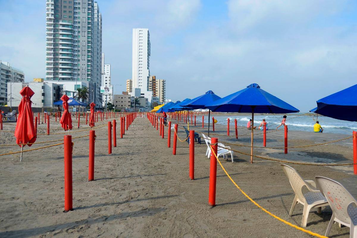 Habilitan dos nuevos tramos de playas bioseguras en Cartagena