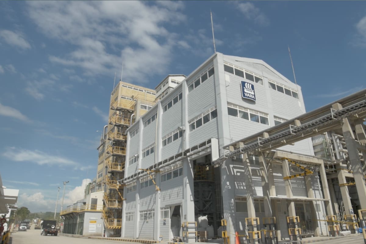 Fertilizantes con menos huella de carbono, en planta de Yara en Cartagena
