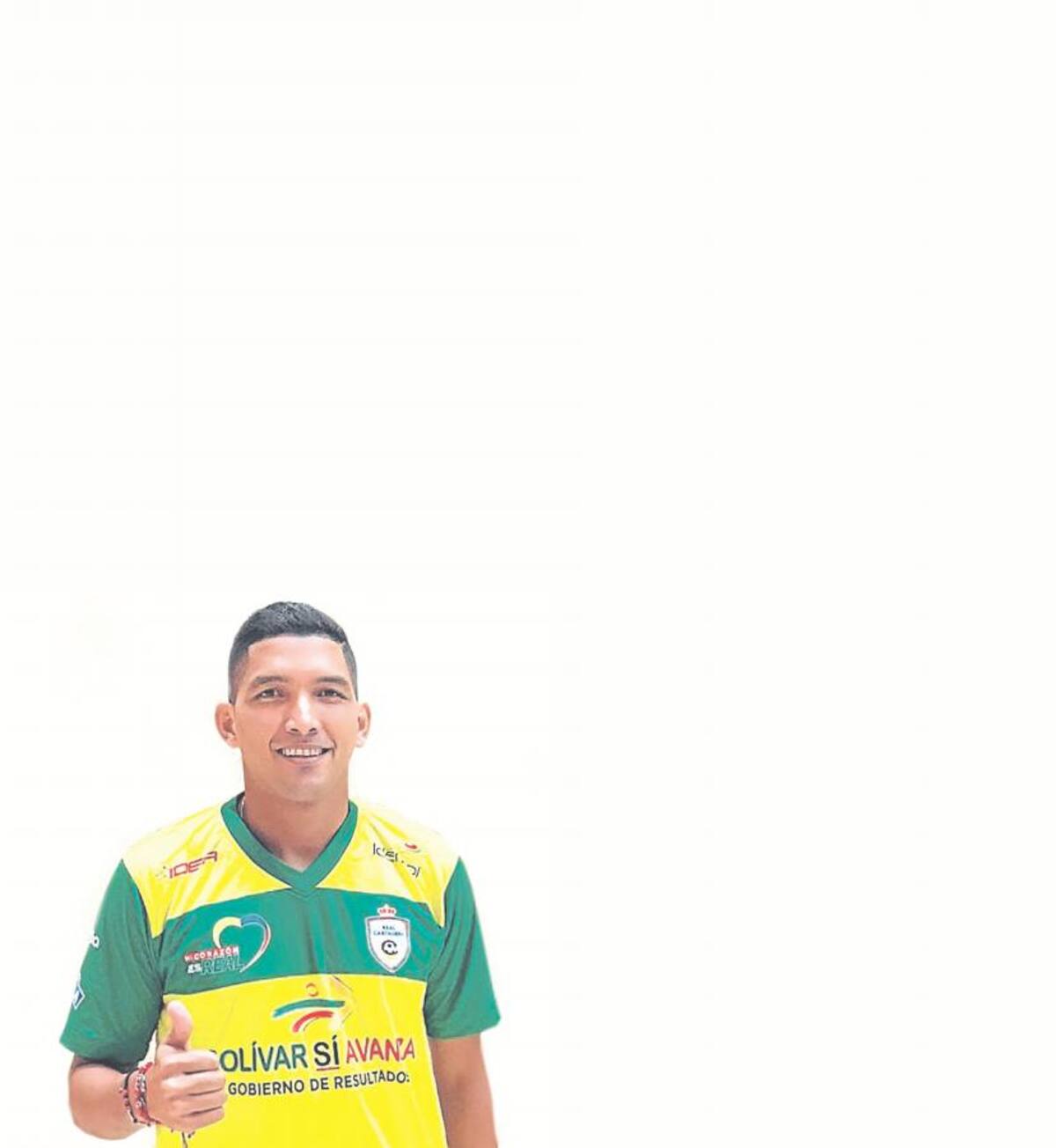 El atacante espera marcar muchos goles con el Real Cartagena. //cortesía