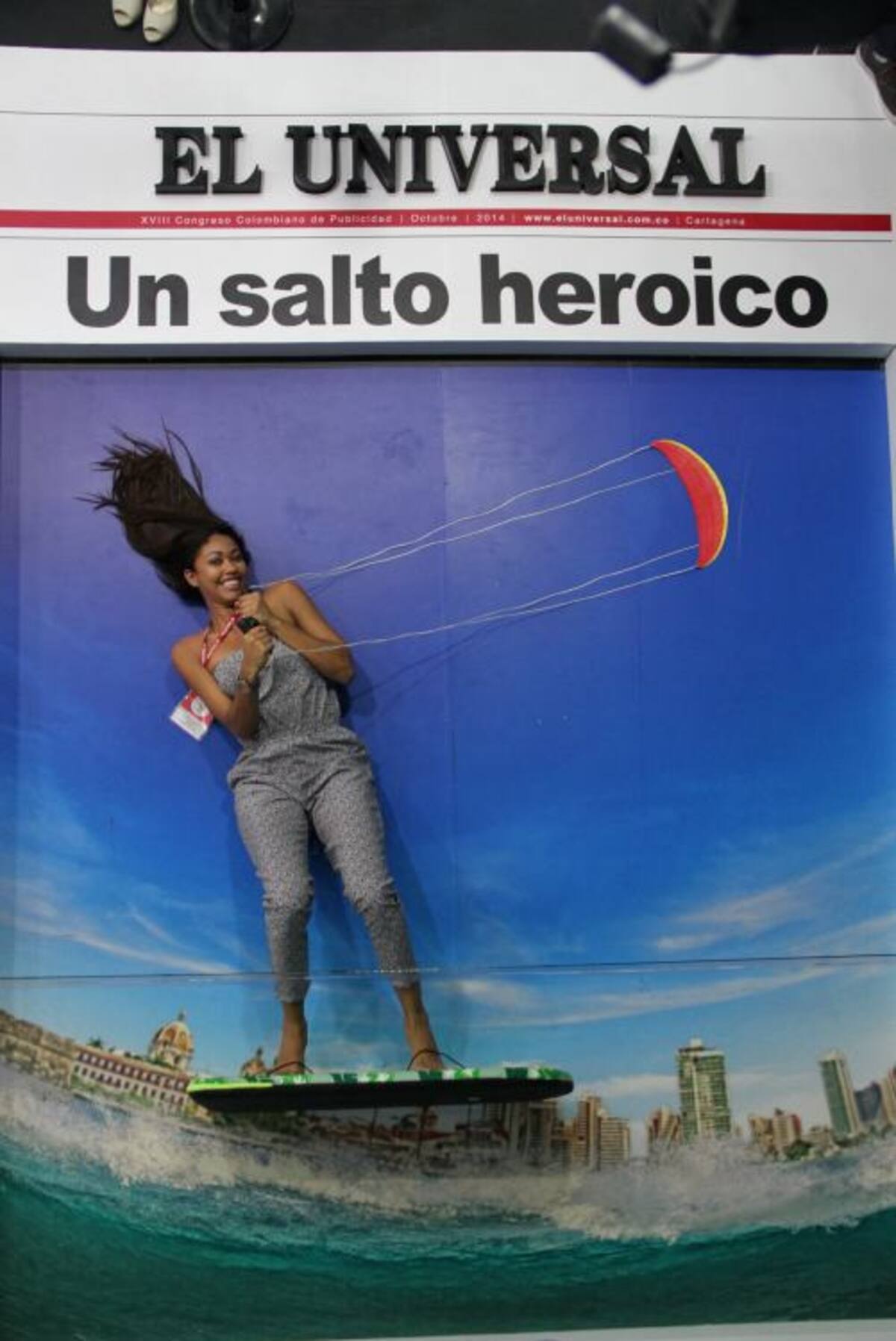 La ex Señorita Cartagena, Elida Castro, se le midió a posar para la portada en vivo de El Universal. FOTOS ZENIA VALDELAMAR/EL UNIVERSAL/