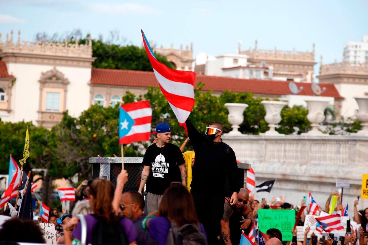 Gran protesta en Puerto Rico contra el gobernador