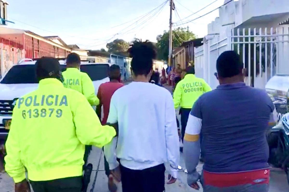 Capturados cuatro expendedores de drogas en Barranquilla