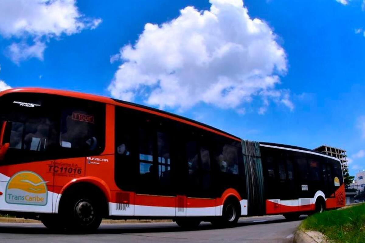 Transcaribe amplía el horario de la ruta T100E los sábados