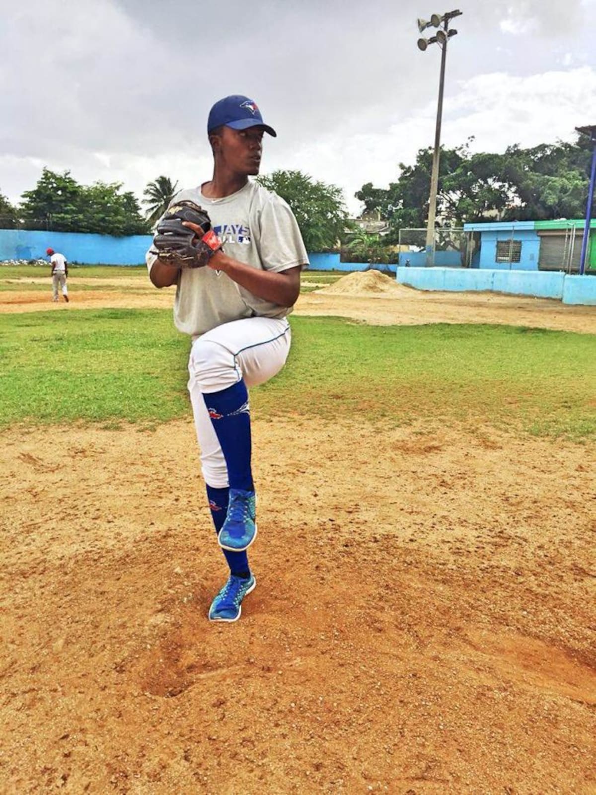 Nicolás Cabarcas, pelotero cartagenero que fue firmado por los Azulejos de Toronto. Cortesía