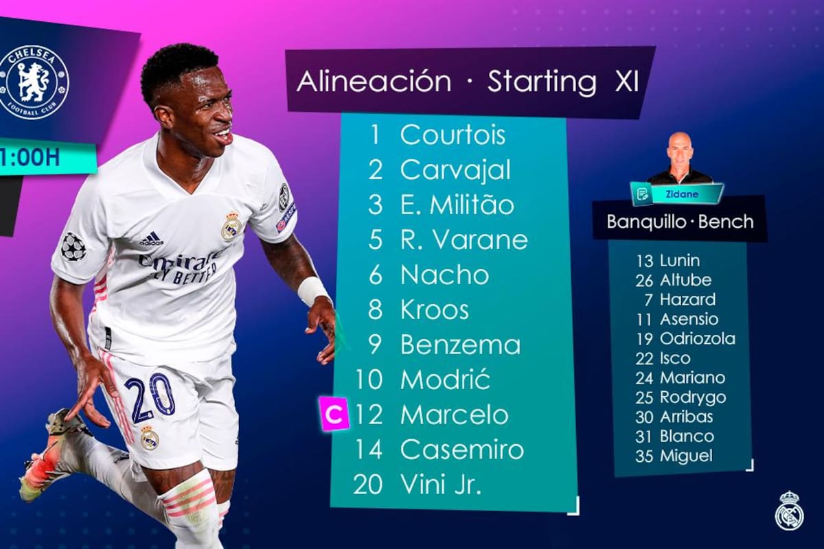 Real Madrid ya tiene sus once titulares para enfrentar a Chelsea