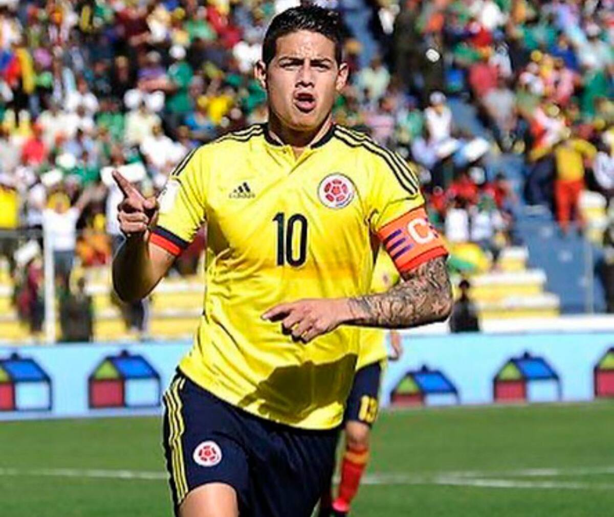 James Rodríguez, estrella de Colombia.