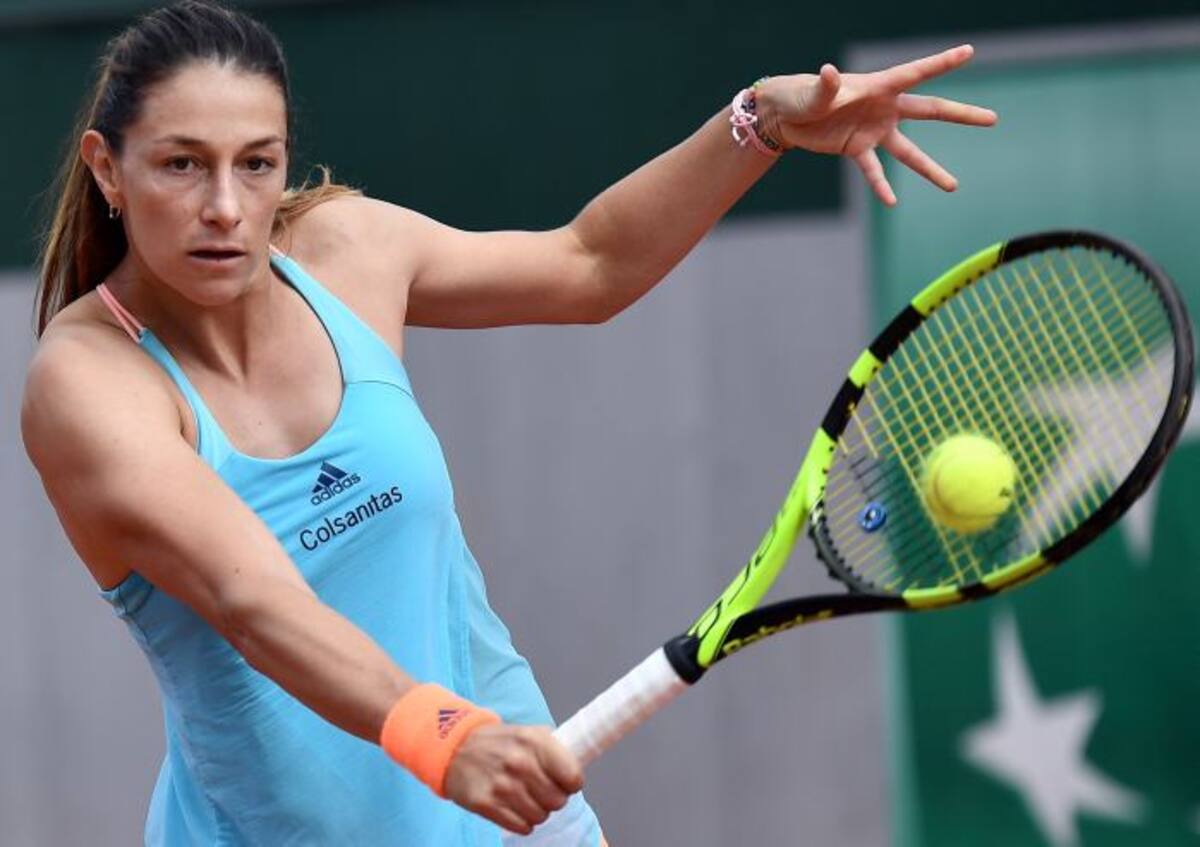 Mariana Duque Mariño pasa a segunda ronda de Roland Garros. EFE CHRISTOPHE PETIT TESSON