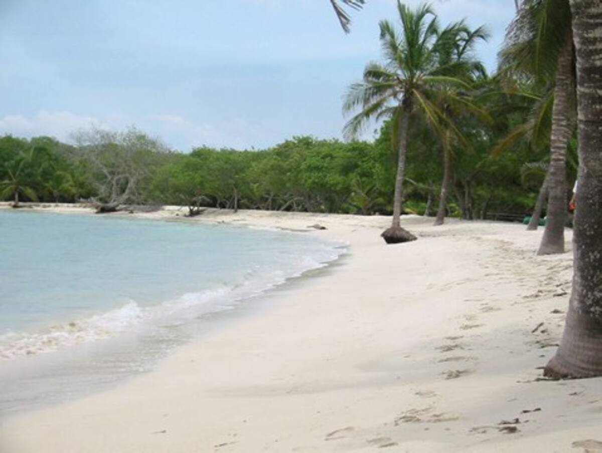 El terreno de la puntilla que da el jurisdicción de la Isla de Barú, cerca de la playa de Portonaito.