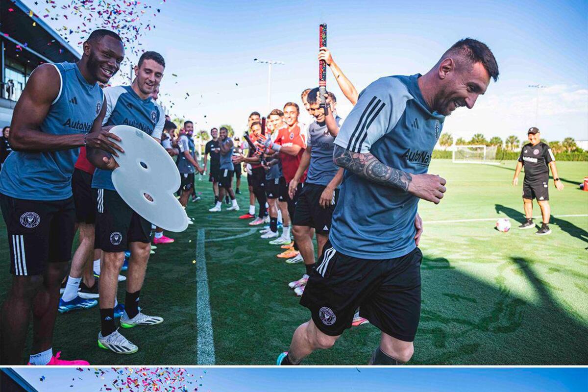 Martino y el Inter Miami celebran con Messi en su regreso