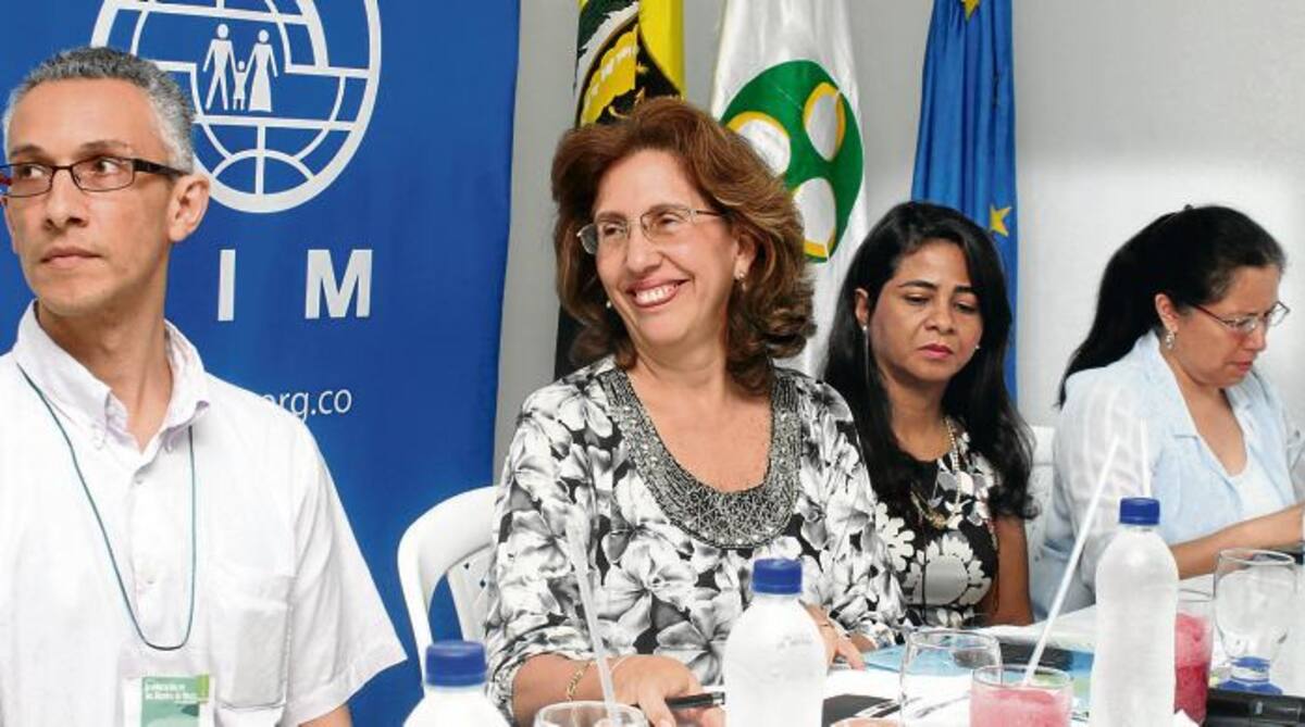 La viceministra de Educación Superior, Patricia Martínez, participó en el seminario sobre Educación en Los Montes de María. MANUEL SANTIAGO PÉREZ/EL UNIVERSAL/