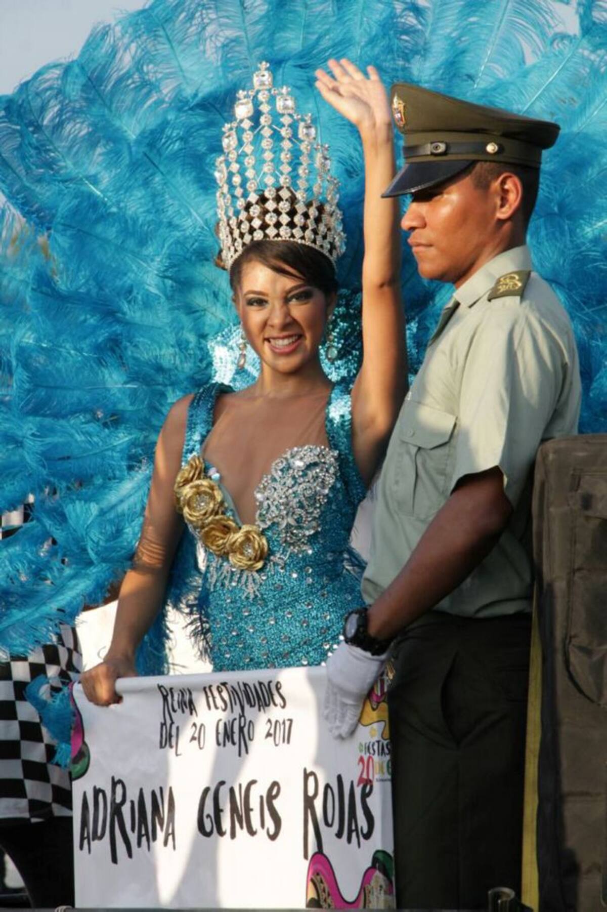Actual reina de las festividades enerinas, Adriana Lucía Geneis Rojas. Cortesía.