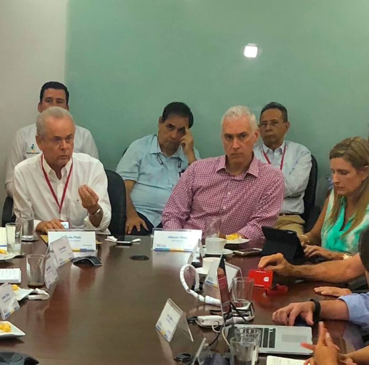 Ricardo Plata, Miguel Vives y María José Vengoechea. El Universal