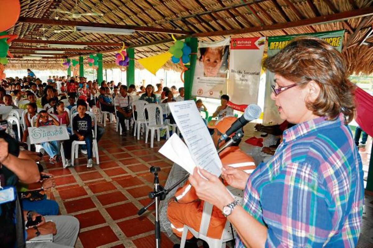 La gestora Social de Sucre, durante la instalación del Encuentro. CORTESÍA/