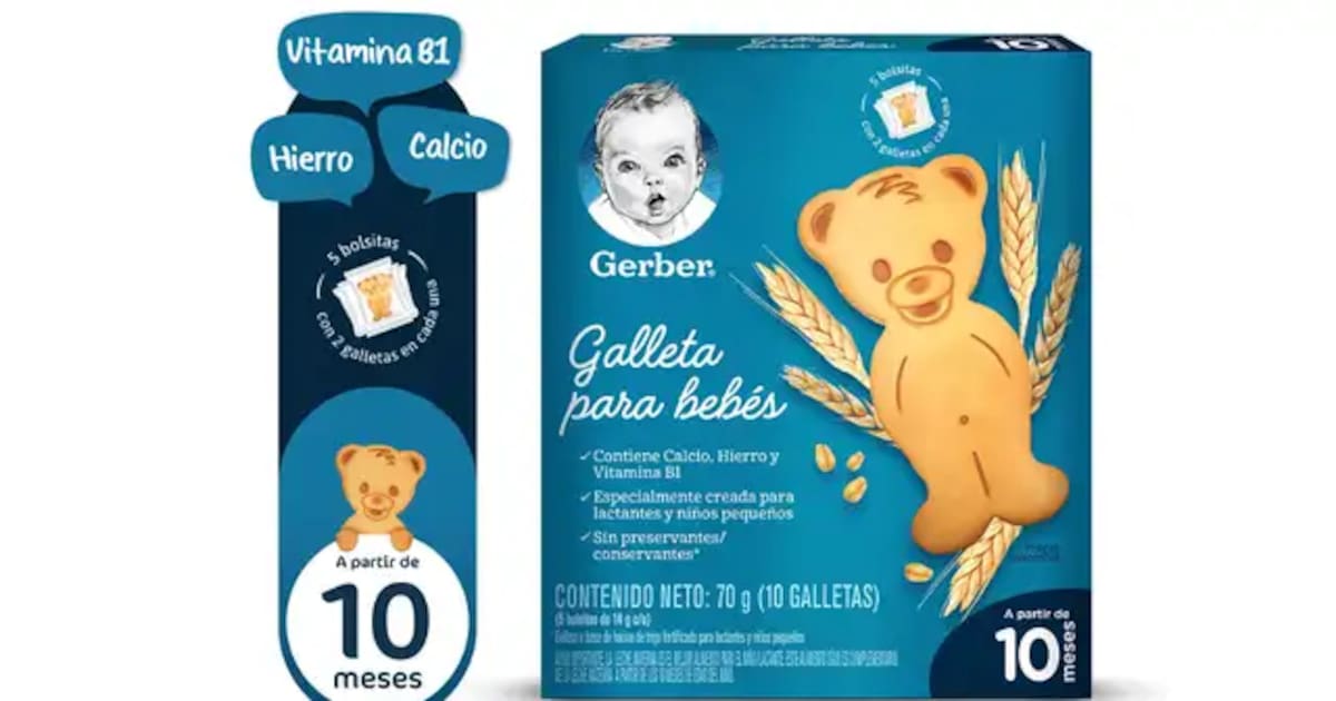 Gerber retira del mercado galletas para bebés: estas son las razones