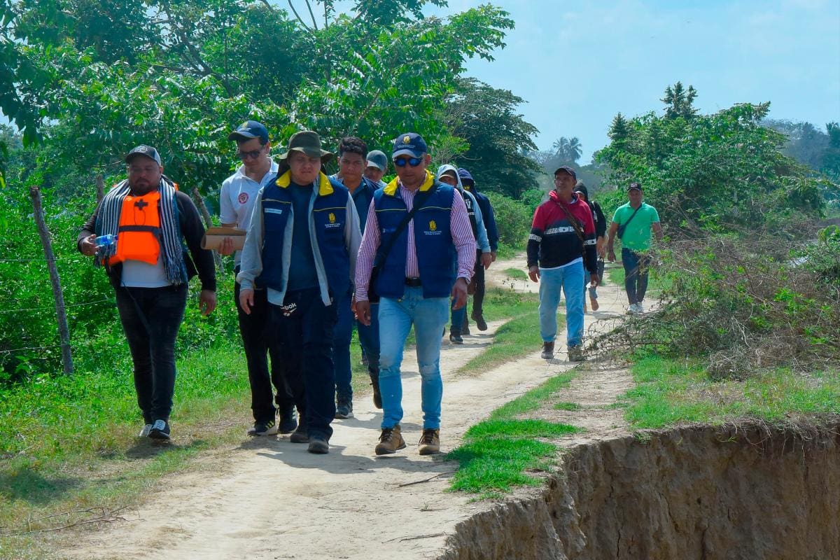 Equipo de la Ungrd identifica puntos más críticos de erosión fluvial en La Mojana