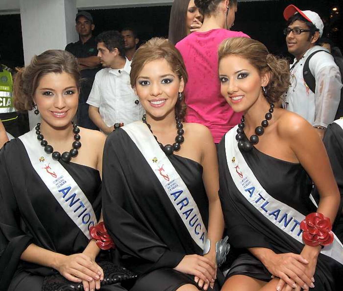 La Señorita Antioquia, Olivia Aristizábal; Arauca, Valentina Díaz; y Atlántico, Daniella Álvarez.
