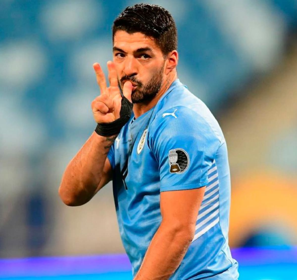Luis Suárez, figura de Uruguay.