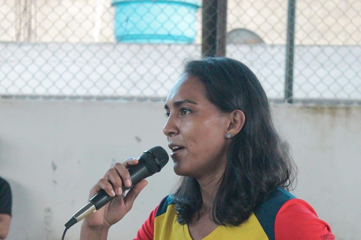 Yanet Arias, capitana de Selección Colombia de Baloncesto, visitó a Sincelejo