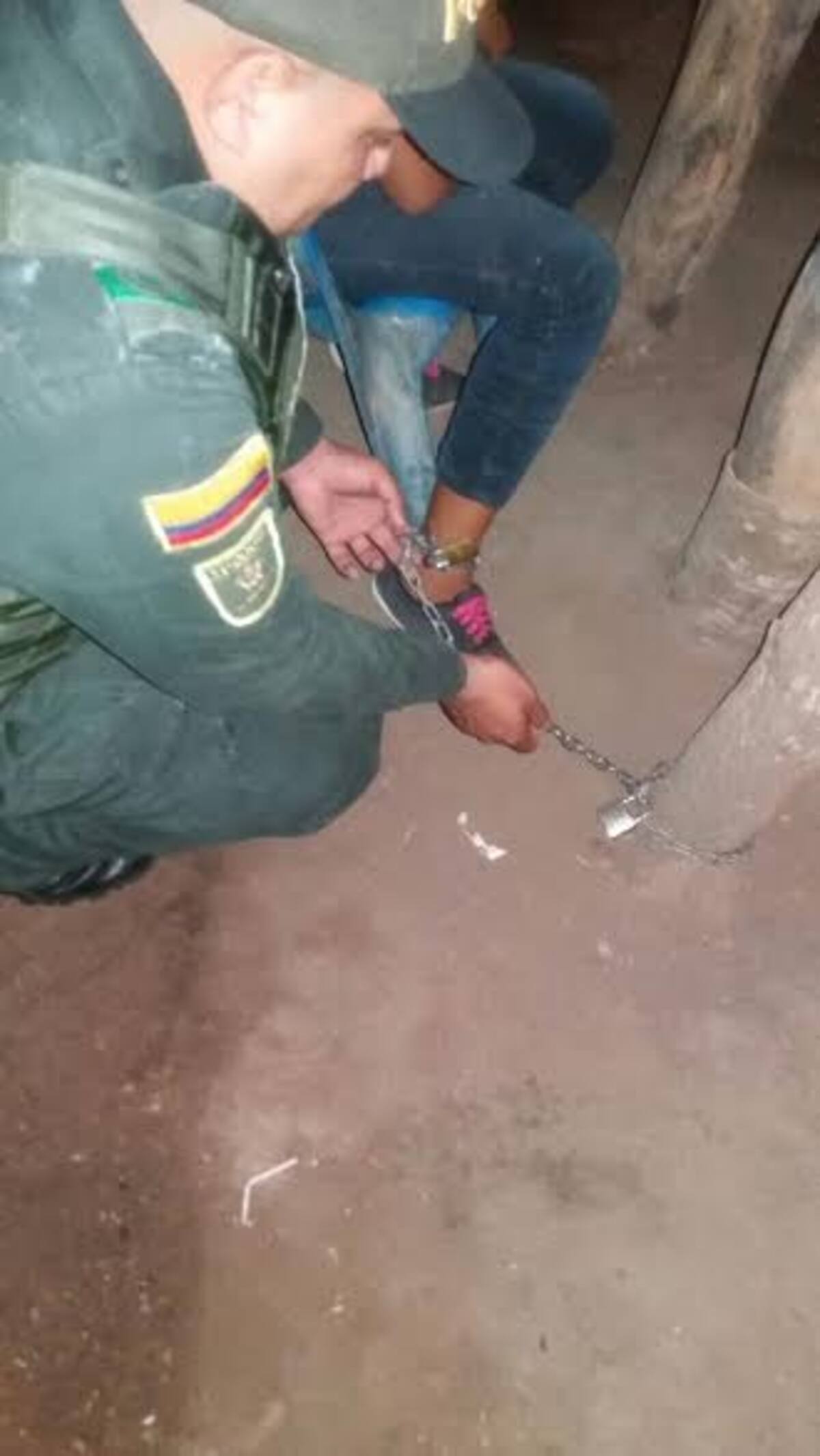 La menor fue rescatada por la Policía. Foto: Cortesía