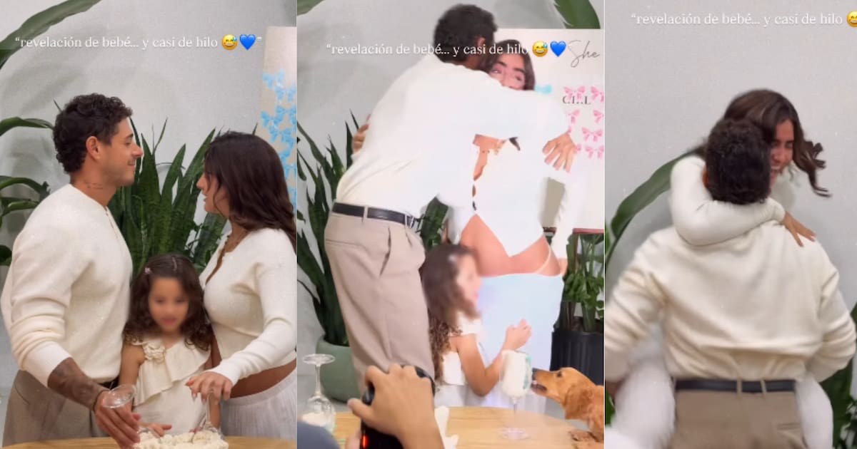 Isabella Ladera stars in unexpected moment during baby's gender reveal