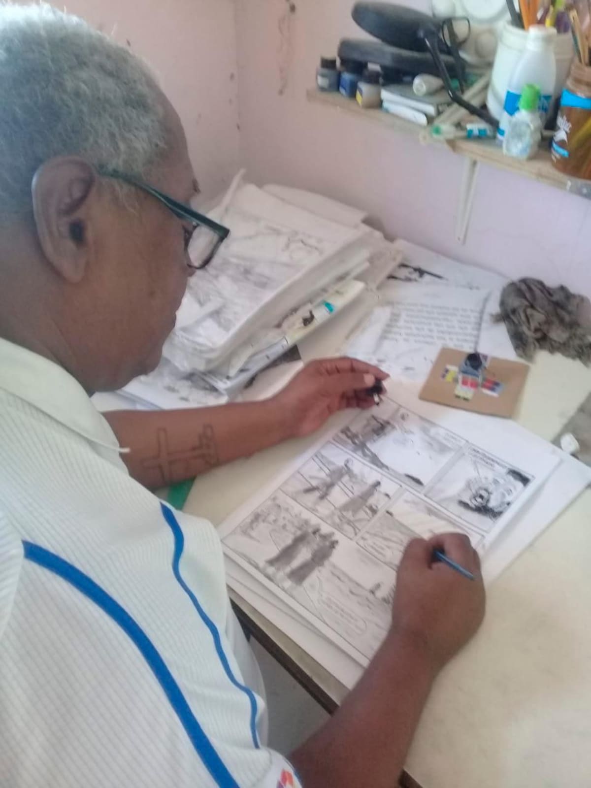 Arturo Castellanos Díaz, artista en historietas. // Foto: cortesía.