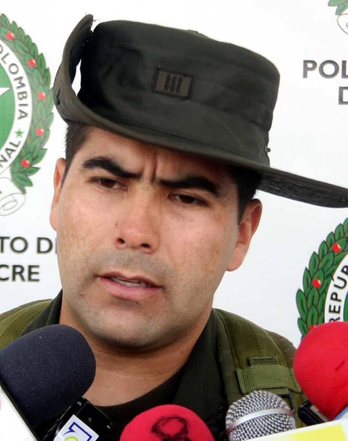 Capitán gustavo Chaparro, jefe de la Seccional de Tránsito y Transportes de Sincelejo.
