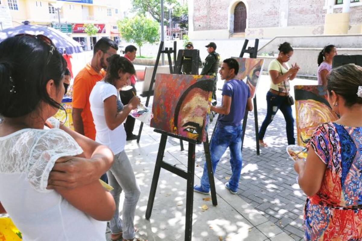 “El Chico” como cariñosamente lo conocen fue plasmado en la pintura con la técnica acrílico sobre lienzo. Cortesía.