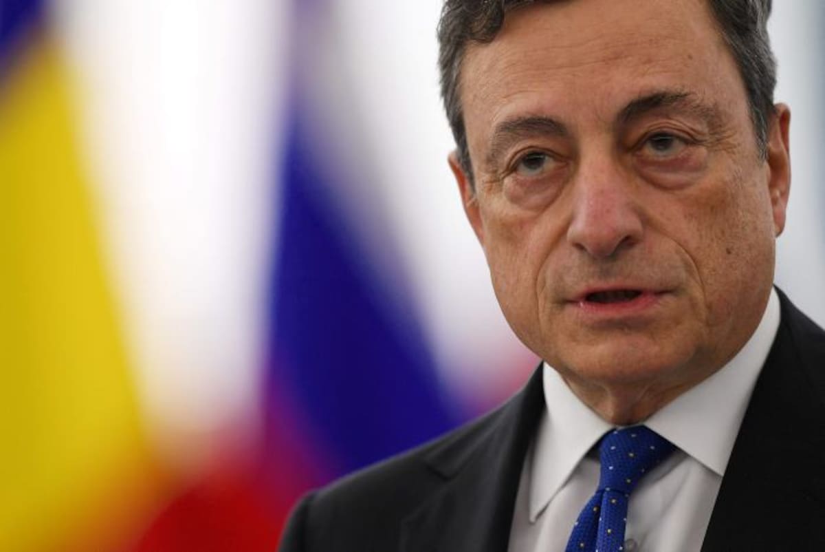 Mario Draghi, presidente del BCE. AFP FREDERICK FLORIN