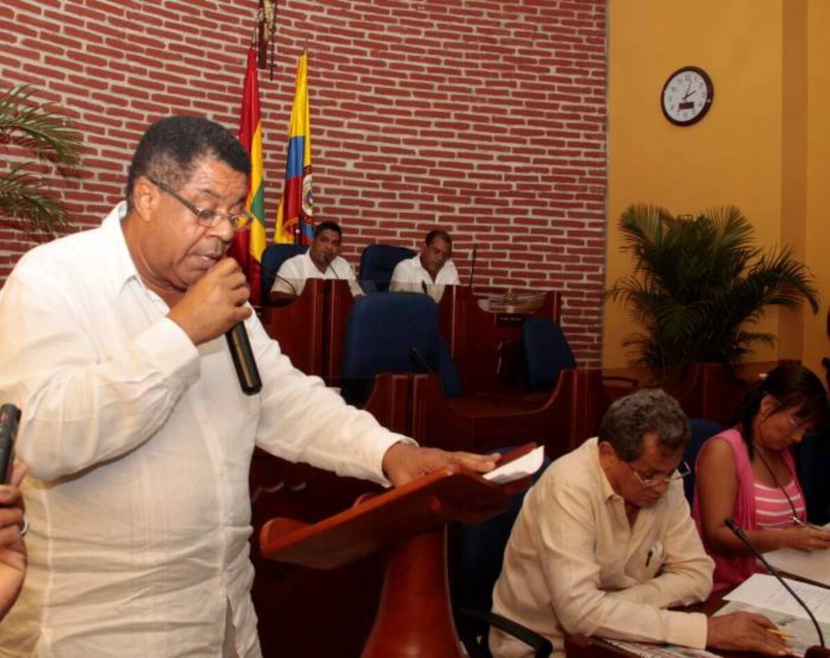 El alcalde Campo Elías Terán durante su discurso de clausura de sesiones del segundo periodo ordinario del Concejo. ZENIA VALDELAMAR