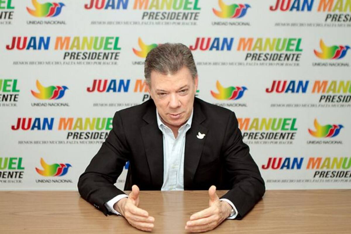 El candidato-presidente Juan Manuel Santos presentó a los gerentes regionales de su campaña por la reelección. COLPRENSA