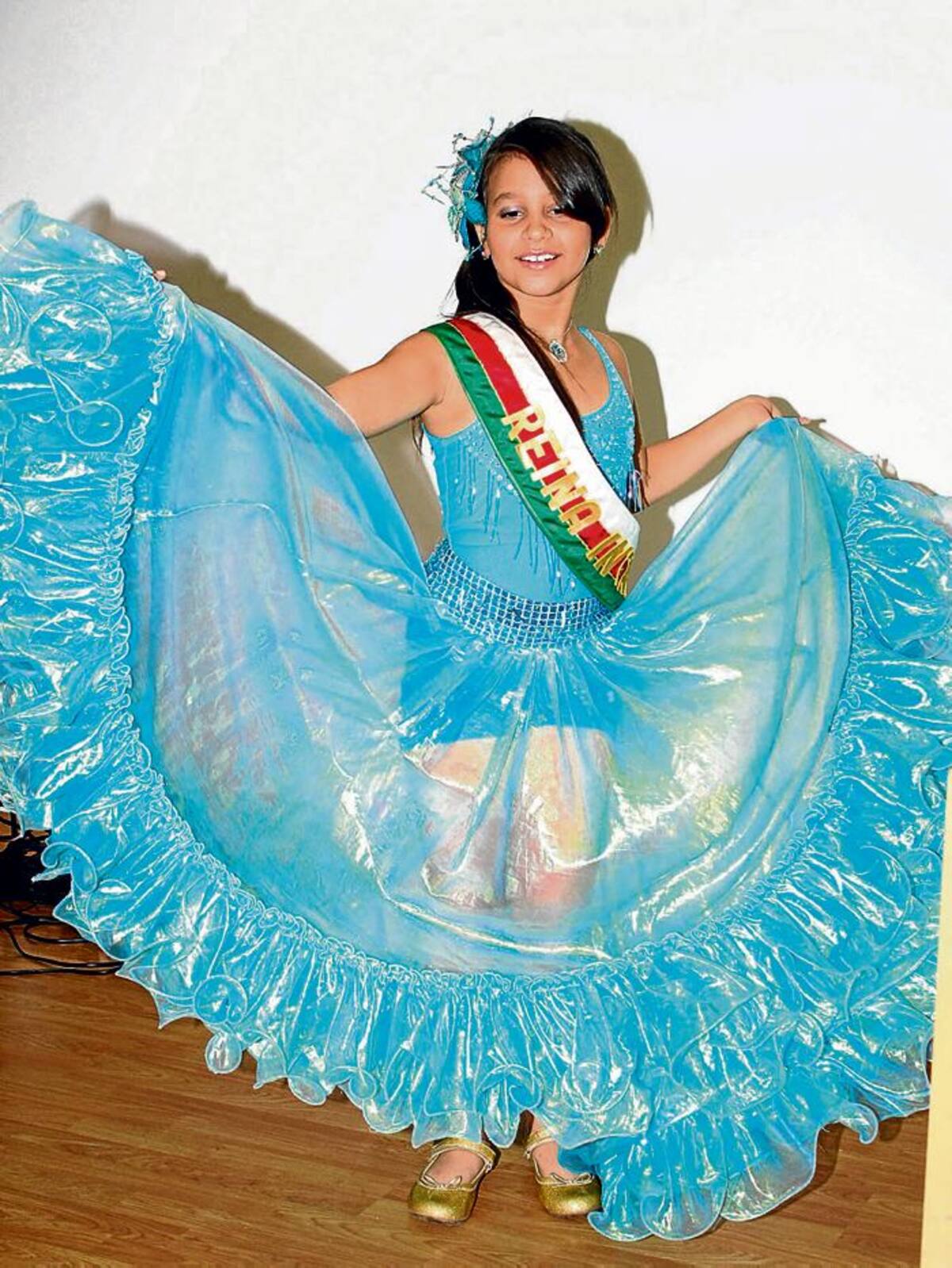 María José Díaz Mebarak, reina infantil del 20 de Enero. MANUEL SANTIAGO PÉREZ/ELUNIVERSAL/