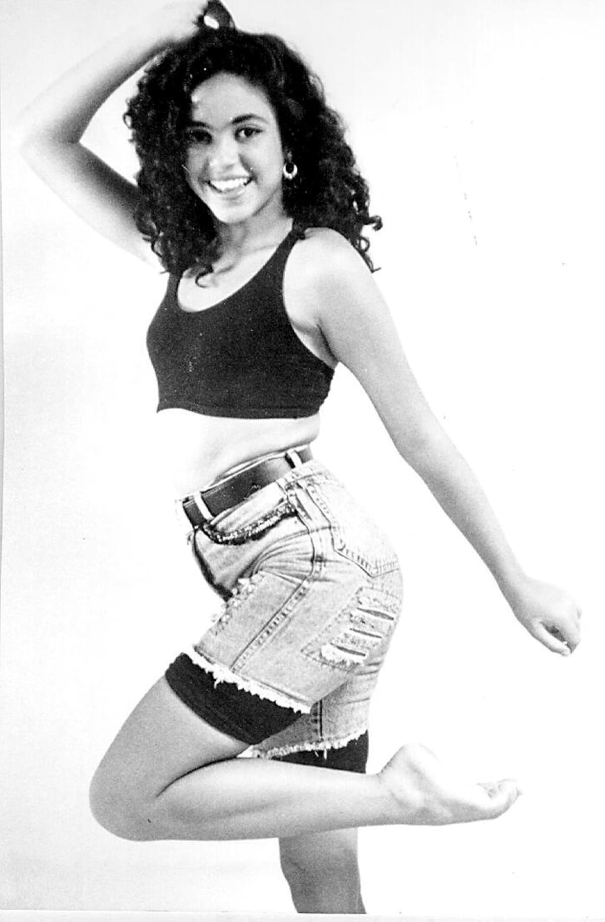 Shakira vino a Cartagena a presentar su primer álbum Magia en 1991. Archivo/ Eduardo Herrán Garavito