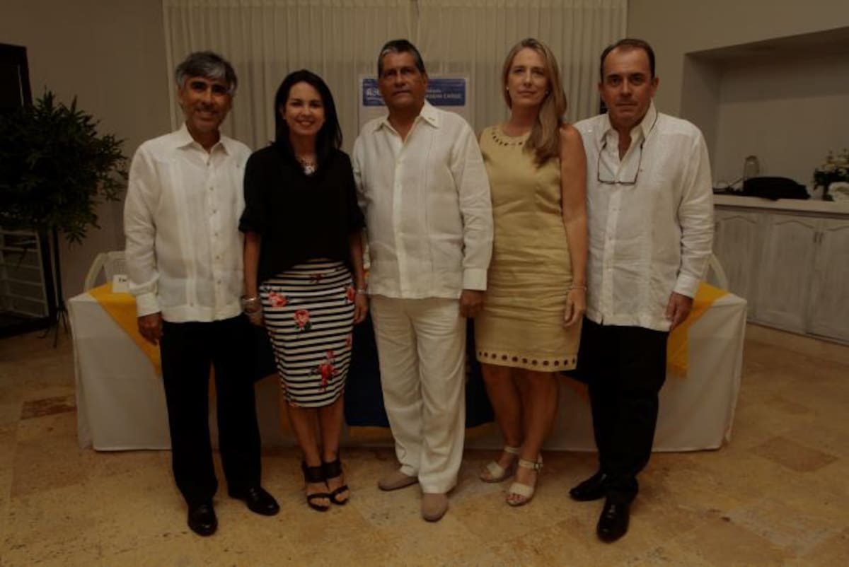 Rodolfo Payares, Rocío Martínez, Carlos Alberto Bula, Tess de Del Castillo y Guillermo Del Castillo. LUIS HERRÁN - EL UNIVERSAL.