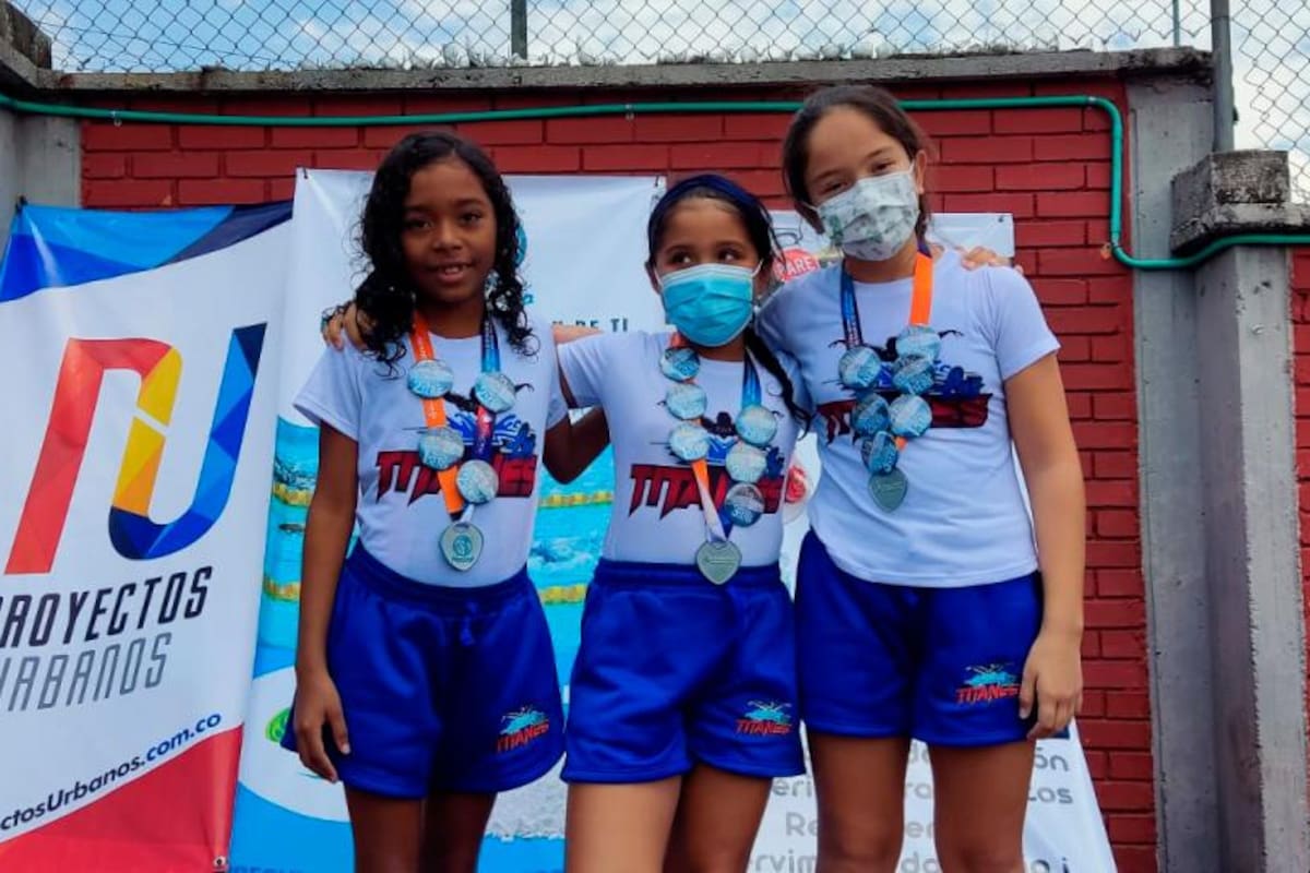 El Club Titanes de Natación alcanzó 15 medallas en Pereira