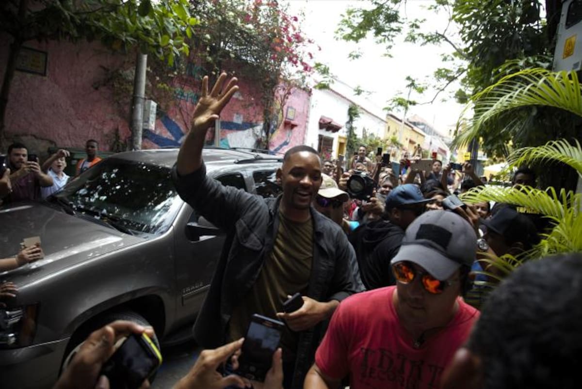 Will Smith pisó tierra cartagenera el pasado 14 de abril y desde ahí se ha gozado cada minuto en la ciudad. Aroldo Mestre