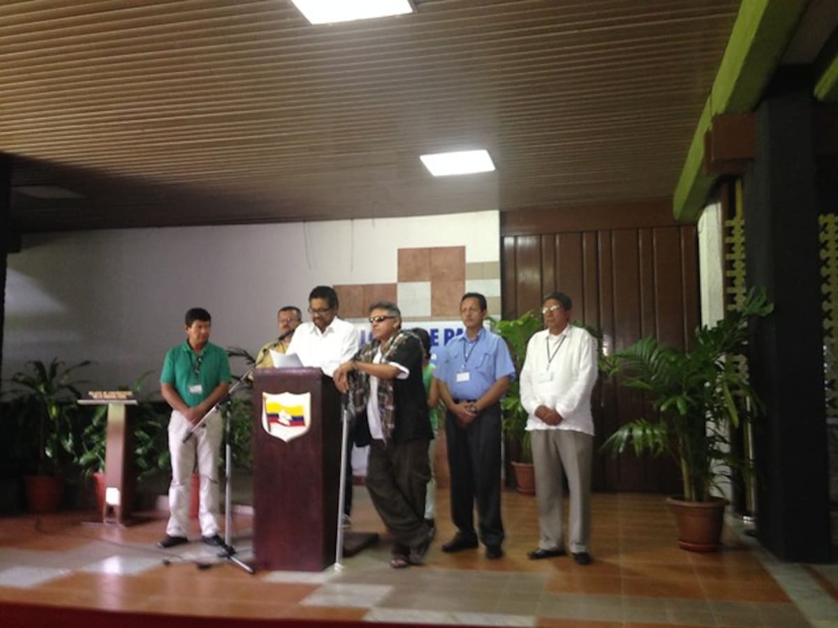 Miembros de las Farc en La Habana, Cuba. COLPRENSA