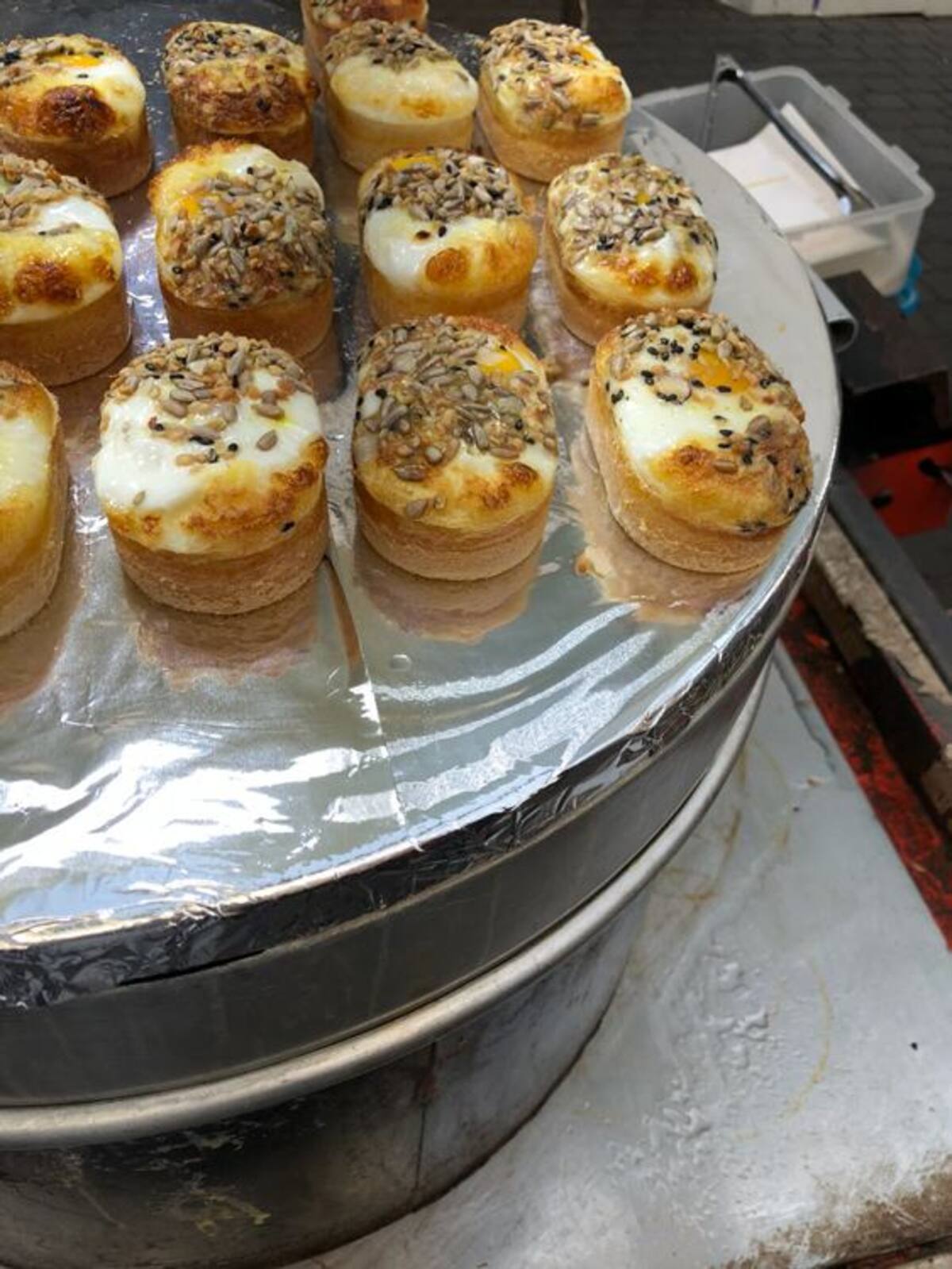 Gyeran-Bbang, o pastel dulce con huevo frito.