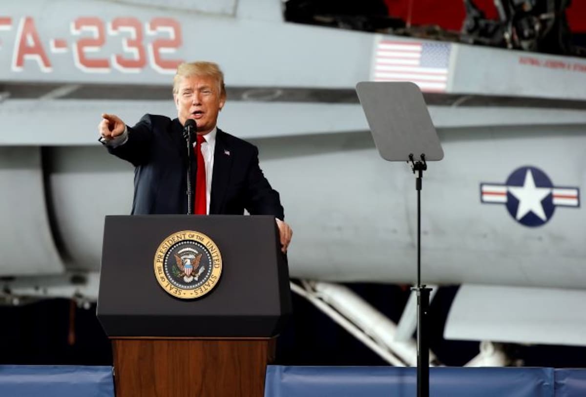Donald Trump, presidente de Estados Unidos. AP