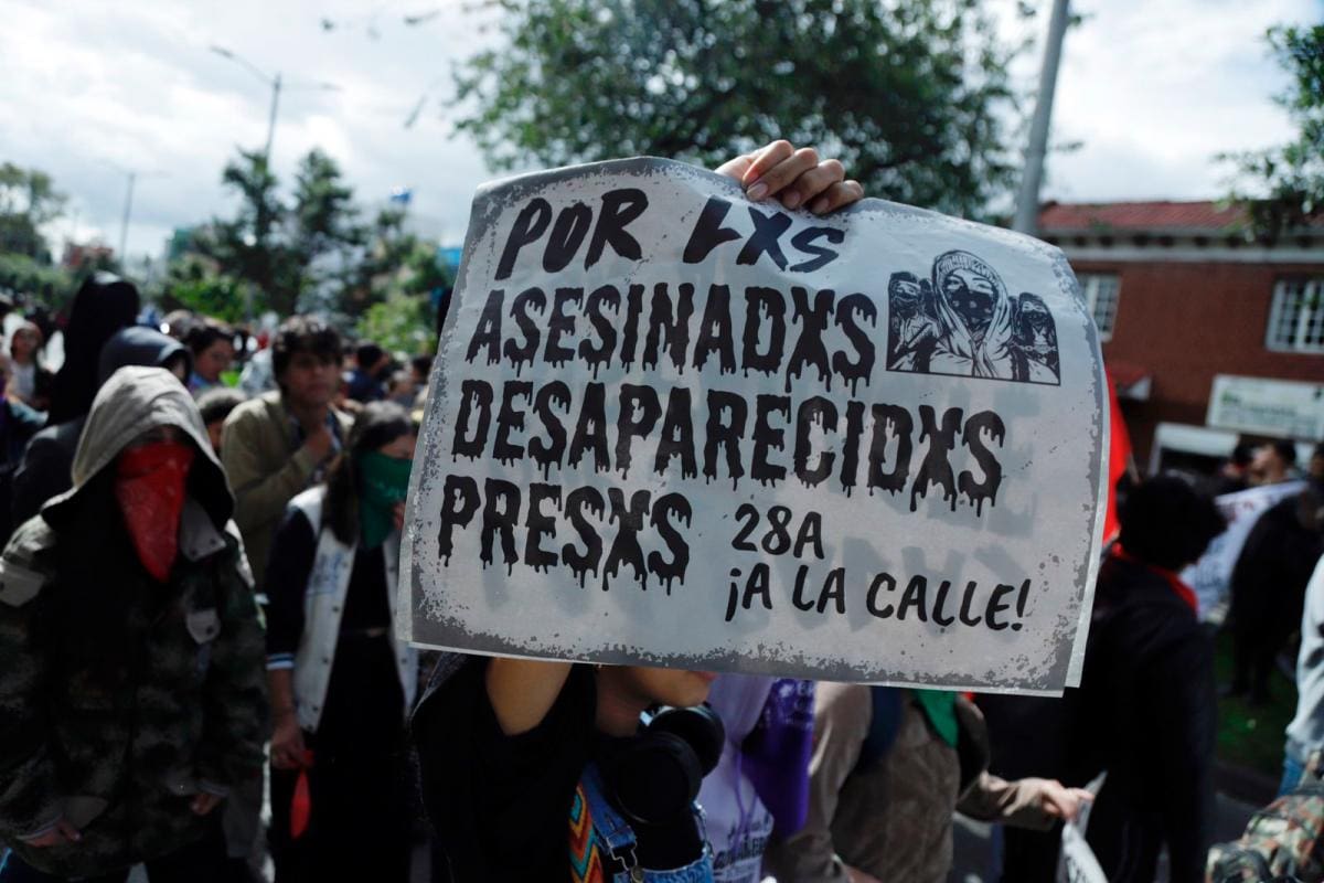 Así avanzan las marchas en conmemoración del paro nacional 28A en Colombia