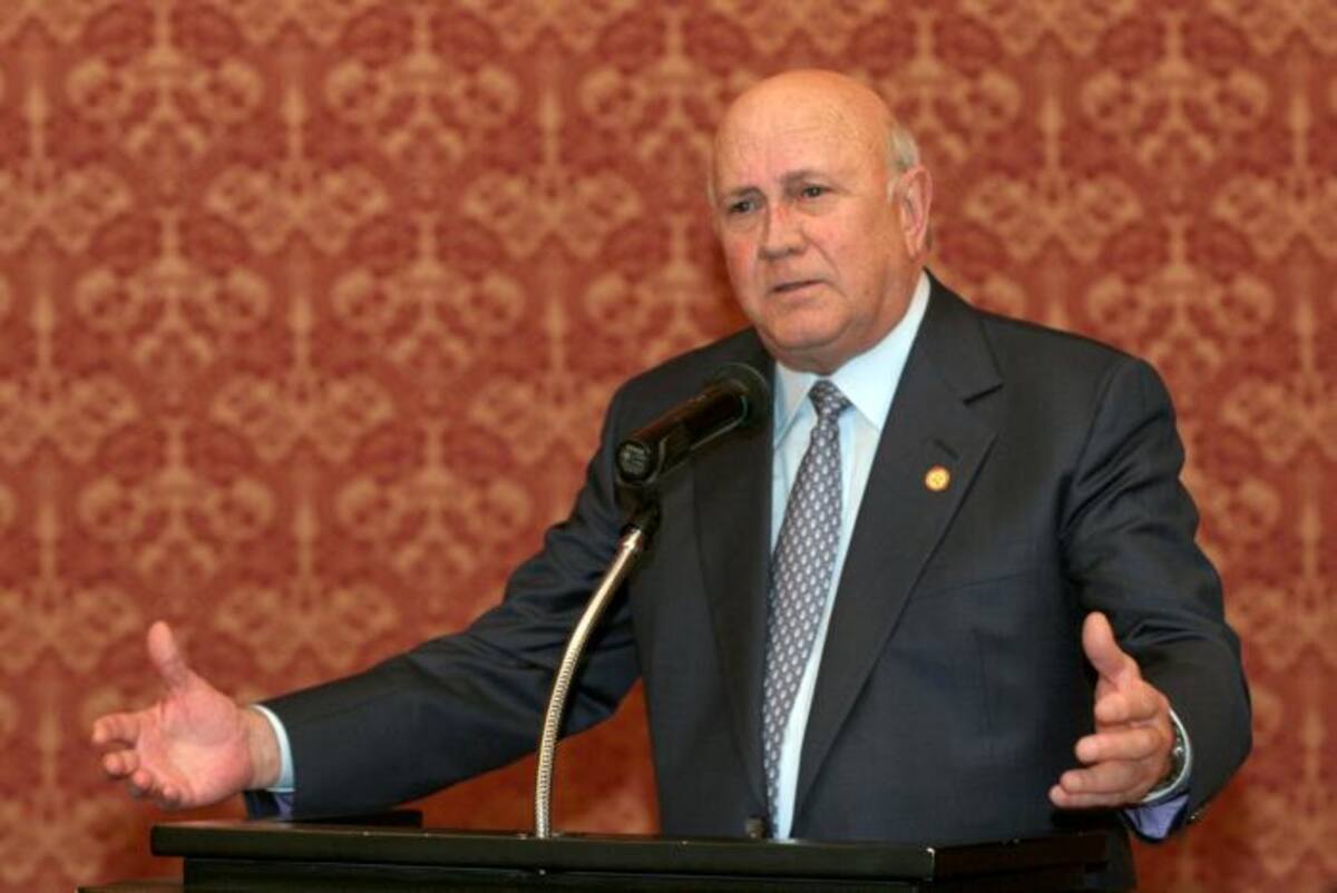 Frederik De Klerk, Nobel de Paz. COLPRENSA