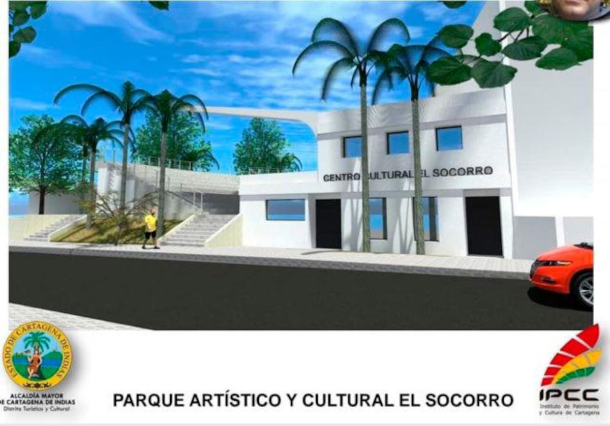 Centro Cultural de El Socorro, el nuevo escenario de la cultura de los barrios de Cartagena.//Cortesía.